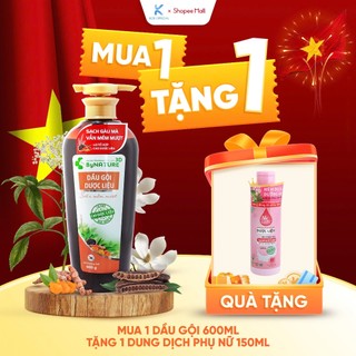  Dầu gội dược liệu ByNature 3D dưỡng tóc mềm mượt, chắc khỏe, sạch gàu 600ml