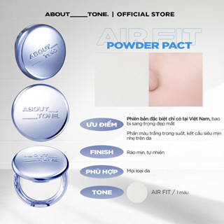 [BLUE SPECIAL] Phấn phủ dạng nén About Tone Air Fit Powder Pact 8g trong suốt, mịn màng