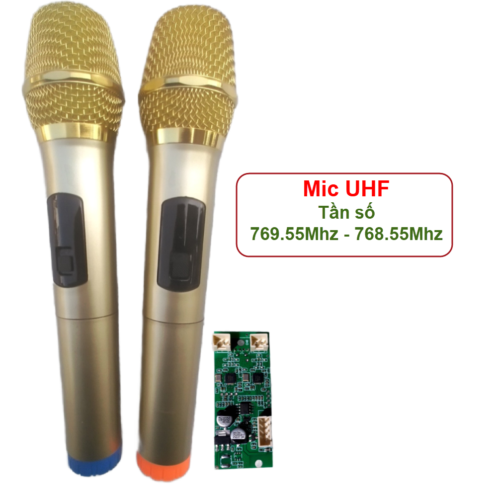 Micro không dây đôi VHF mạch loa kéo