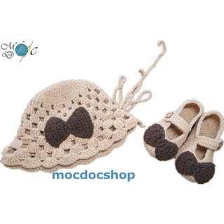 Giày nón len handmade cho bé gái 0-12 tháng