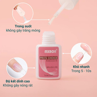 Keo dán móng giả Mxbon loại 1,loại 2 ,keo gắn móng đa năng - Khô nhanh, bám chắc, tiện lợi