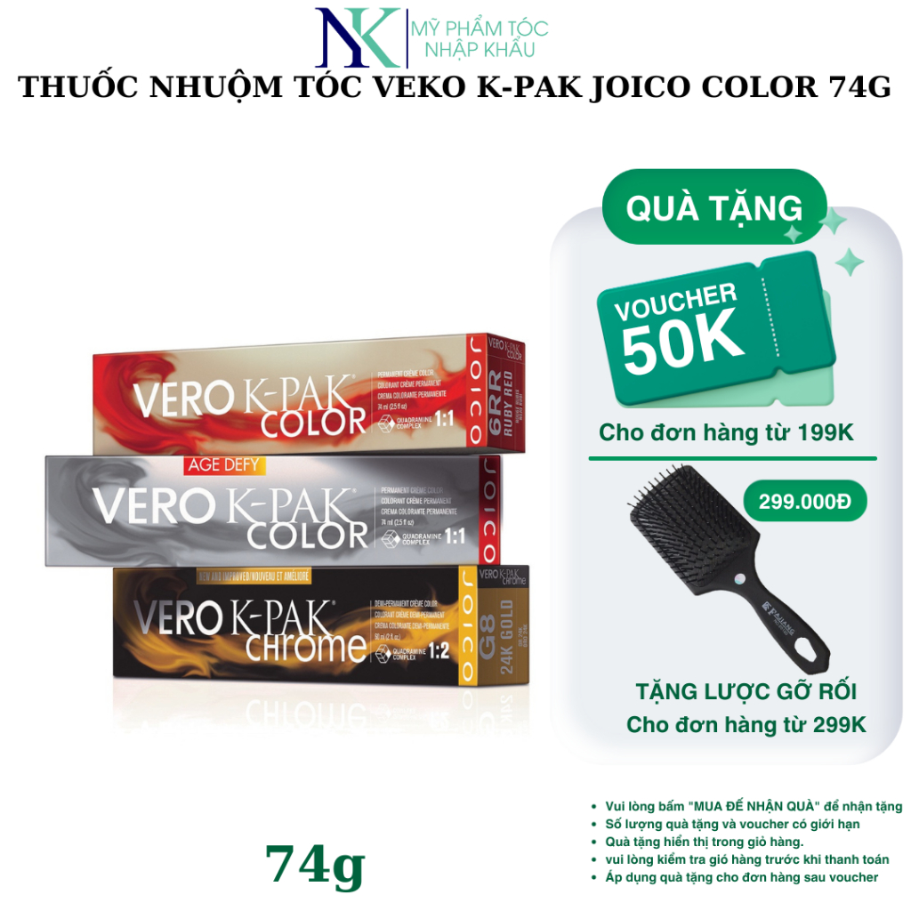 Thuốc Nhuộm Tóc Veko K-Pak Joico Color Mỹ 74g