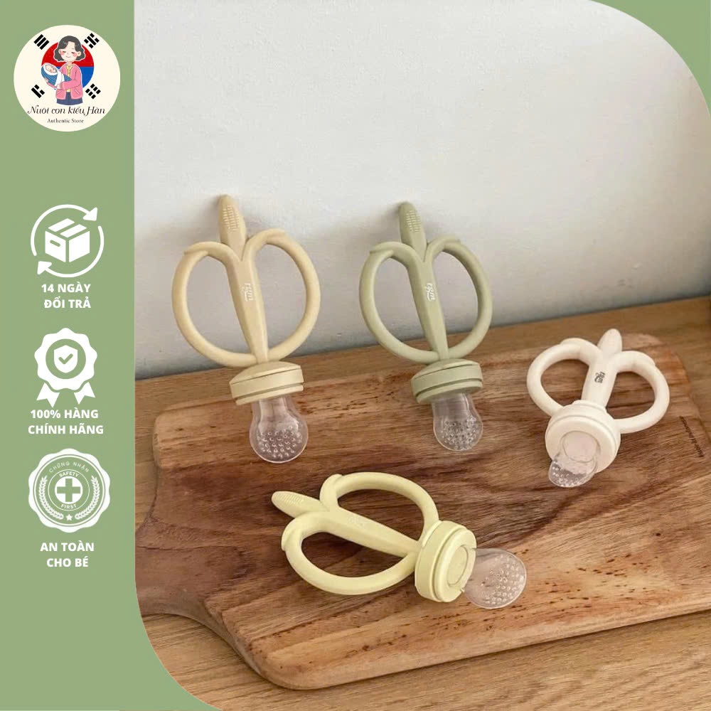 Túi Nhai Ăn Dặm Barrot Và TGM Tập Ăn Gặm Núm Nhai Hoa Quả Kiêm Gặm Nướu Chống Hóc Cho Bé Từ Sơ Sinh