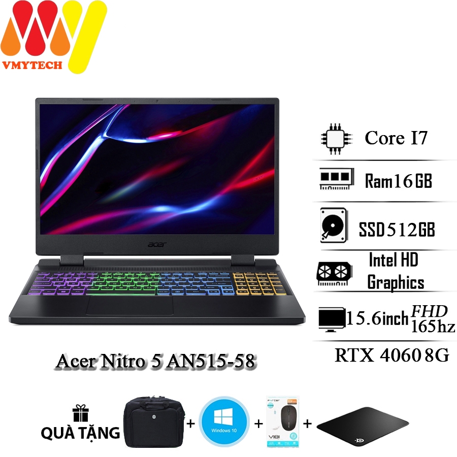 Laptop Acer Gaming Nitro 5 AN515-58, Core i7-12650H