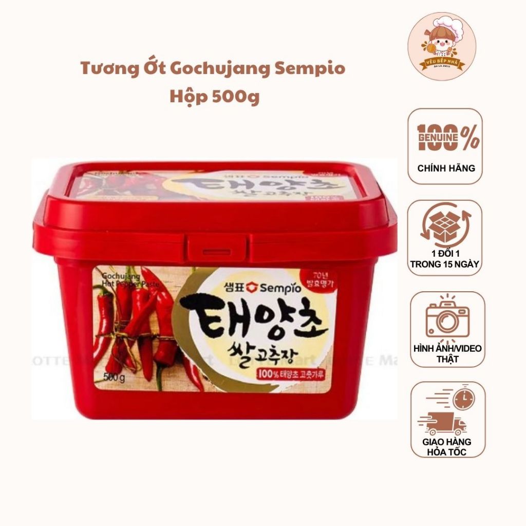 Tương ớt Hàn Quốc Gochujang Sempio hộp 500gram