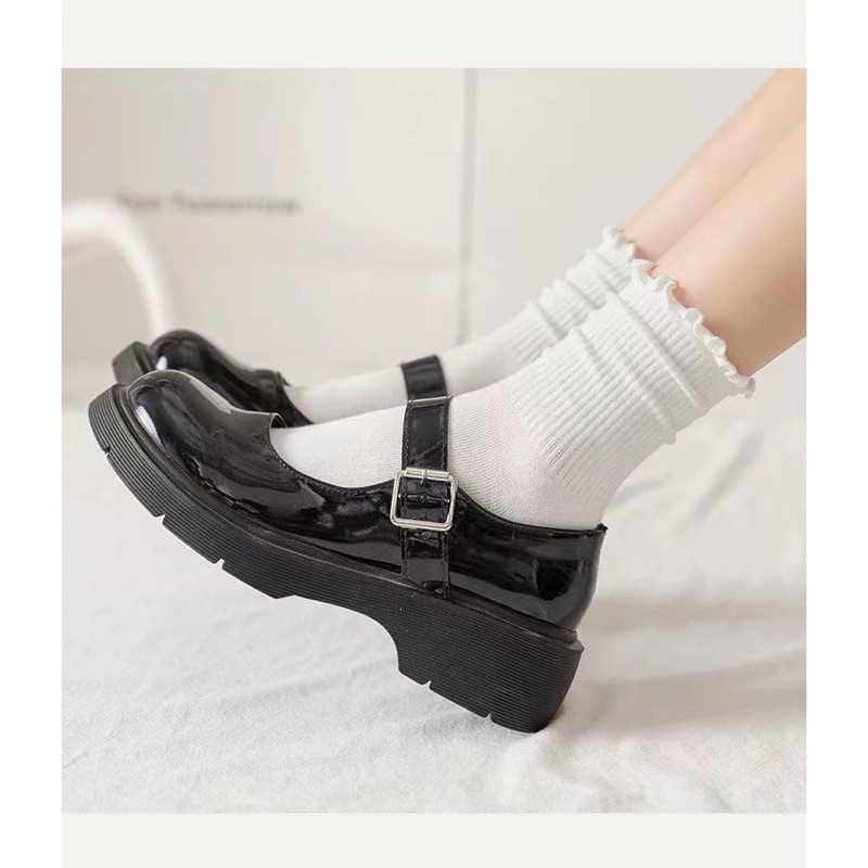 Tất Vớ Nữ LYMIA Cổ Cao Bèo Nhún Chất Len Gân Thời Trang Hàn Quốc BT25 | BigBuy360 - bigbuy360.vn