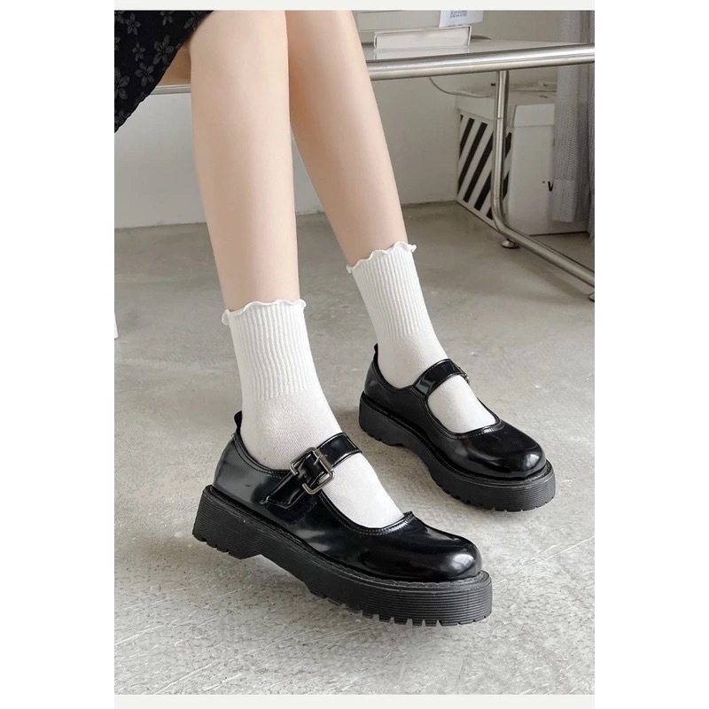 Tất Vớ Nữ LYMIA Cổ Cao Bèo Nhún Chất Len Gân Thời Trang Hàn Quốc BT25 | BigBuy360 - bigbuy360.vn