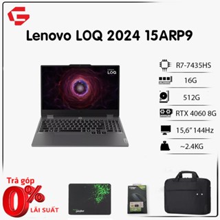 [New 2024] Lenovo LOQ 15ARP9 (Ryzen 7-7435HS, 16GB, 512GB, 4060 8GB, 15.6" FHD 144Hz) Laptop Gaming