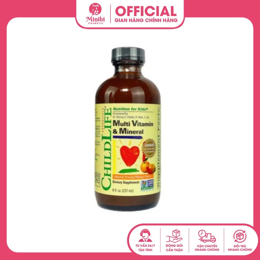 (Date 2026 ) CHILDLIFE MULTI VITAMIN & MINERAL - Vitamin tổng hợp cho trẻ từ 6 tháng đến 12 tuổi