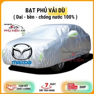 Bạt Phủ Ô Tô Vải Dù Mazda 2, Mazda 3, Mazda 6, CX5, CX8, CX9, BT50 chống nóng, chống nước- Phụ kiện ô tô