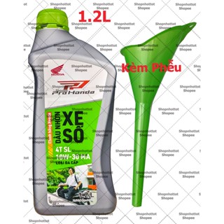 Dầu nhớt xe số Honda Pro 10w30 1200ml ( 1.2L ) + Kèm phễu rót nhớt