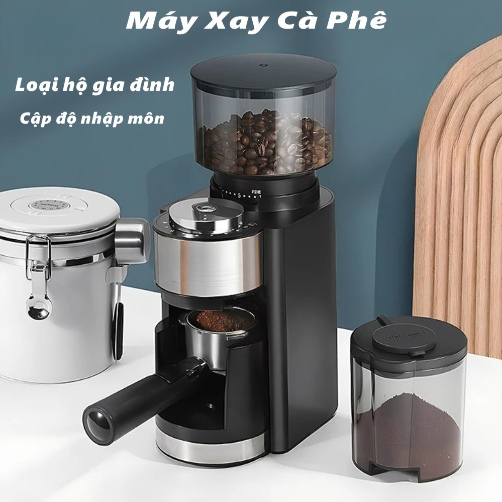  Máy Xay Cà Phê HB583,Xay Hạt Cafe Pha Espresso,tích hợp 25 chế độ xay 2 in 1,thích hợp 51mm tay cầm 