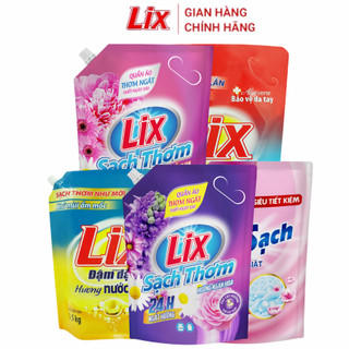  Nước giặt xả Lix lưu hương lâu nhiều bọt giá rẻ đa dạng mùi hương phù hợp giăt tay giặt máy 