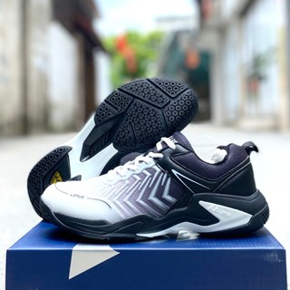 Giày Lefus L029 Trắng Đen (Giày cầu lông, bóng chuyền, Pickleball nam nữ)