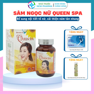 Sâm Ngọc Nữ Queen Spa Tăng Cường Nội Tiết Tố Nữ, Hạn Chế Sự Lão Hóa Da Và Cơ Thể - Hộp 30 Viên