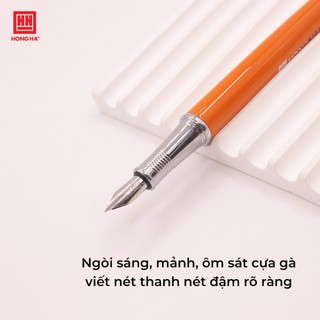 Bút máy nét hoa Hồng Hà, Bút mực nét thanh nét đậm luyện chữ đẹp Tiny - 2276