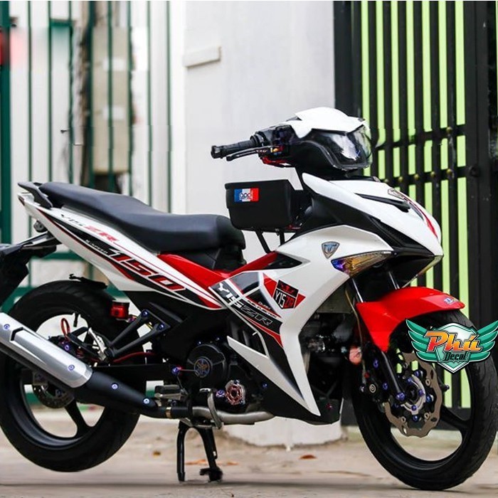 Tem rời EX 150 trắng đỏ đen Y15ZR