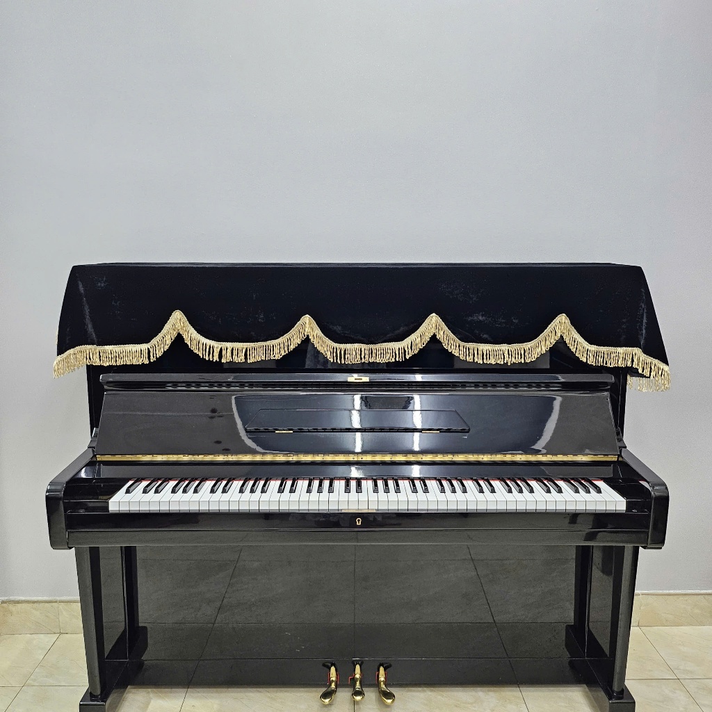 Khăn phủ đàn Piano cơ Nhung đen