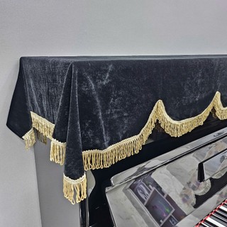 Khăn phủ đàn Piano cơ Nhung đen