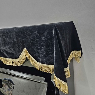 Khăn phủ đàn Piano cơ Nhung đen