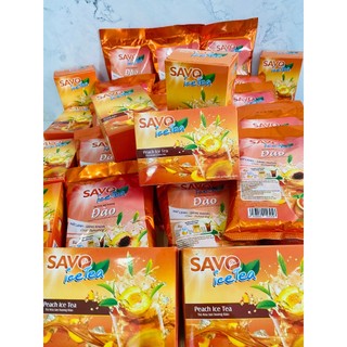 Trà Đào Hòa Tan SAVO (Túi Lớn 800g)