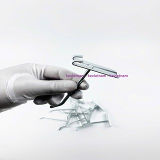 Combo 50 Móc treo đồ cài lưới, tay cài lưới sắt mạ kẽm sáng bóng, treo phụ kiện điện thoại, treo đồ siêu thị, kim khí