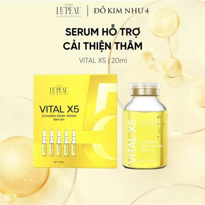Serum Vital X5 50ml/ Unibabe 20ml-  Hỗ Trợ Giảm Thâm Làm Đều Màu Da Dành cho Body