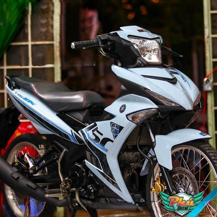 Tem rời EX 150 Y15ZR  trắng đen xanh