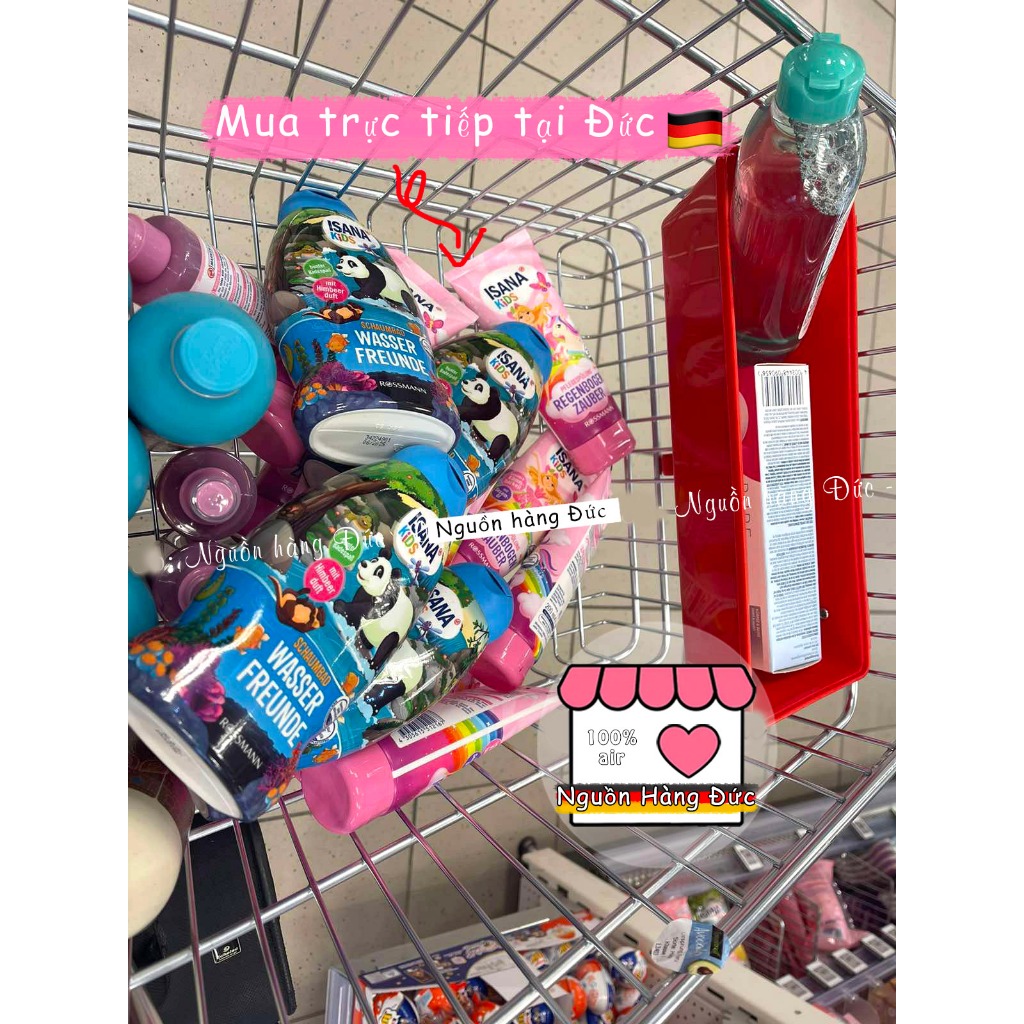 Sữa tắm tạo bọt trẻ em Nội địa Đức - tắm bồn tạo bọt Isana Saubar siêu bọt cho bé