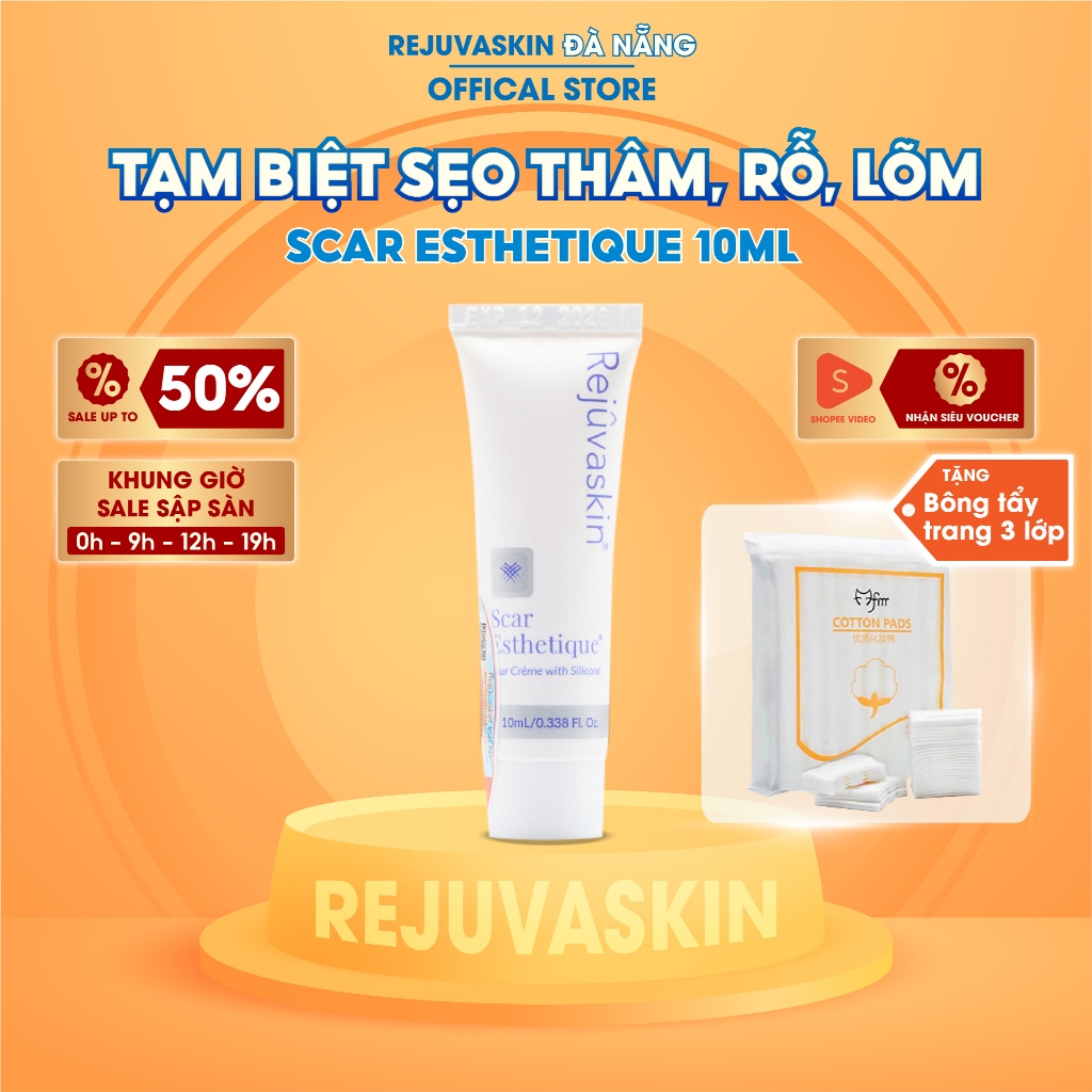 Kem Xóa Sạch Sẹo Thâm, lấp đầy Sẹo Rỗ, Sẹo Lõm Scar Esthetique 10ml của Rejuvaskin