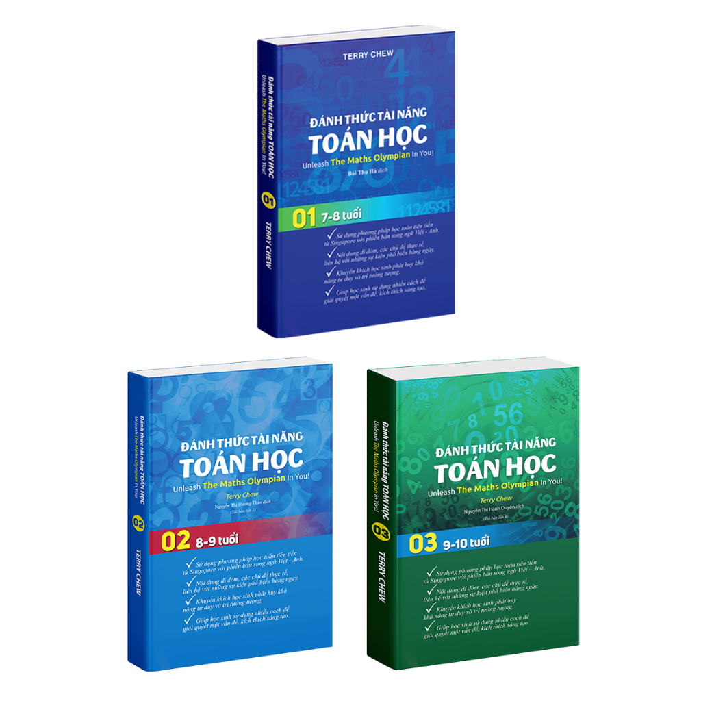 Sách - đánh thức tài năng toán học 1 2 3 Sách toán lớp 1 đến lớp 3