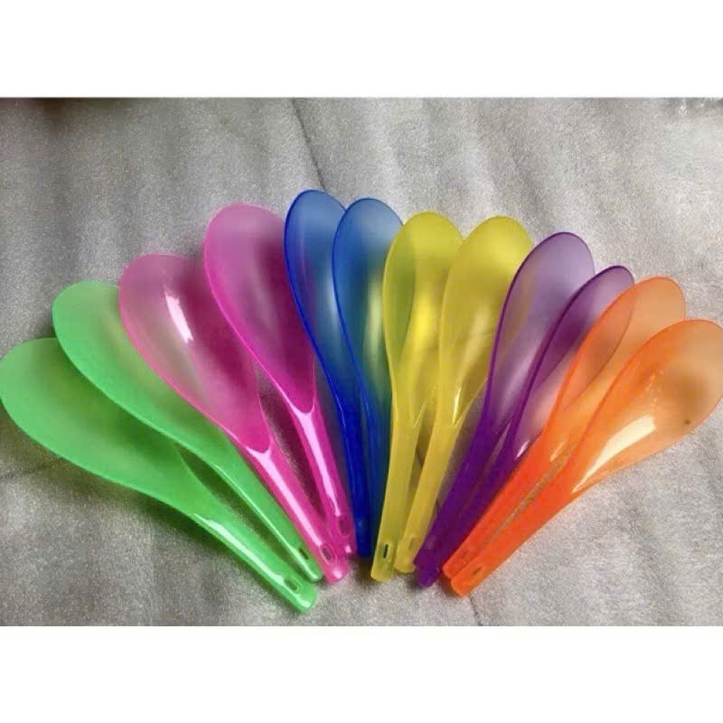 Muỗng Múc Cơm, Vá Múc Cơm, Canh Nhựa Dẻo Màu, Không Dính - Mta_mart