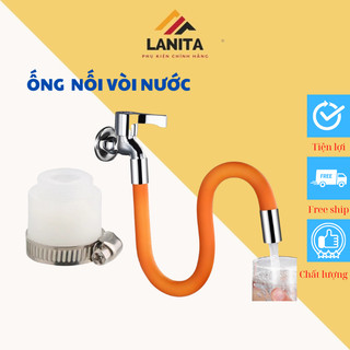  Ống nối vòi nước cao cấp xoay 360 độ chống bắn nước vòi nước dài 20 30 50cm tặng kèm nối đa năng 