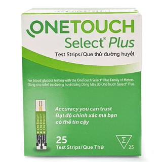 ✅ Que thử đường huyết OneTouch Select Plus (25 que)