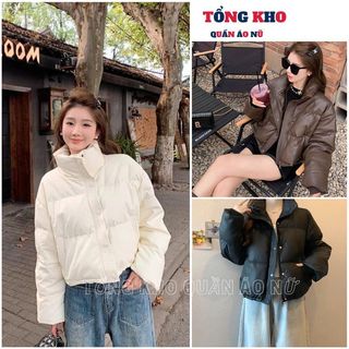 Áo phao béo đại hàn quảng châu loại 1, Áo khoác phao mùa đông 4 màu form ngắn hàn quốc - TONGKHO