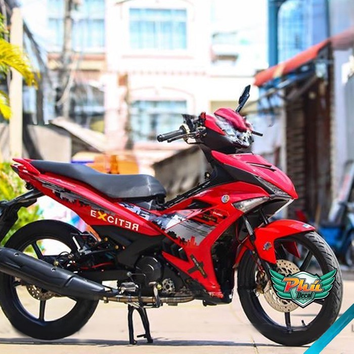 Tem rời EX 150 đỏ đen CITY 2020