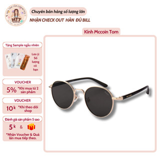 Kính thời trang unisex Mccoin Tom 02 Hàn Quốc kính râm đi biển chống tia UV