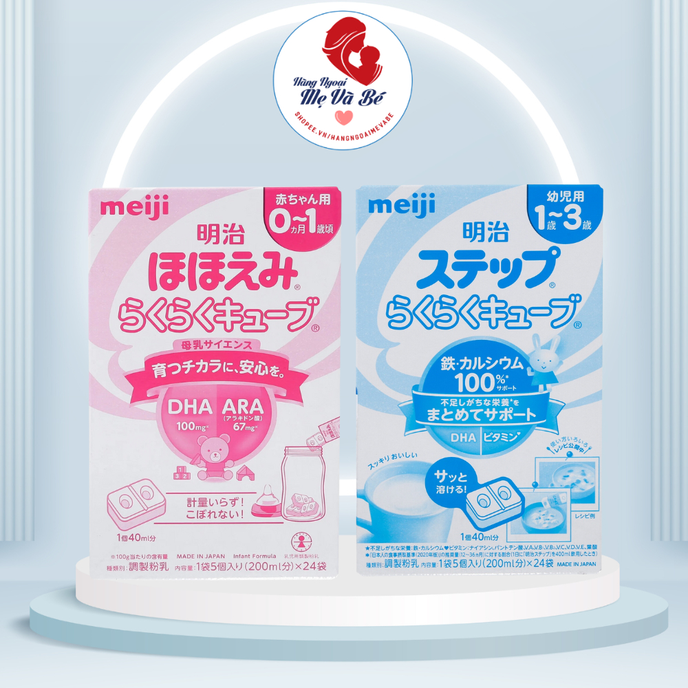 Sữa Meiji thanh Nhật Bản 30 thanh, sữa công thức pha sẵn cho bé từ 0 tháng tuổi