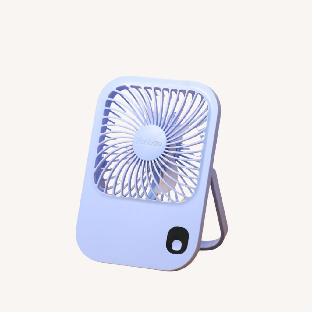 Quạt tích điện YOOBAO F01P xanh 10000mAh cho bàn làm việc, tiện lợi bỏ túi - có màn hình hiển thị pin mini để bàn