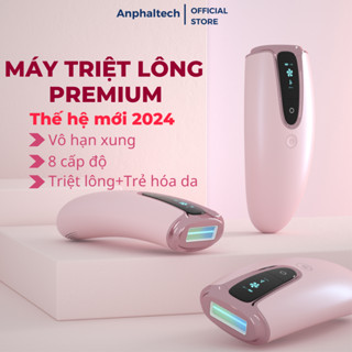 Máy Triệt Lông Tại Nhà PREMIUM, Máy Triệt Lông Vĩnh Viễn 8 Cấp Độ Mini IPL Cầm Tay, Vô Hạn Xung,Trẻ Hóa Da
