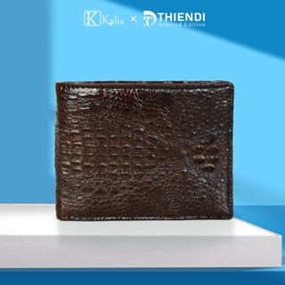 T D THIEN DI - Bóp Ví Da Cá Sấu Thật Cao Cấp Hàng Hiệu - 2 Mặt Nguyên Con - FULLBOX
