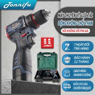 Máy Khoan Pin Tonnifu 10mm Động Cơ Không Chổi Than 1801XL, 2 Chức Năng Khoan Tường, Sắt, Khoan Gỗ Bắt Vít Vặn Ốc