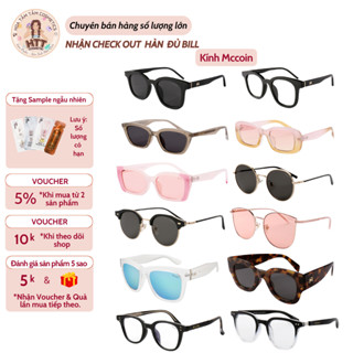 Kính thời trang unisex Mccoin Hàn Quốc Nam & Nữ kính râm đi biển chống tia UV ( 158 mẫu - có sẵn )