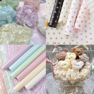 Giấy gói hoa giấy nhún, giấy nhăn, giấy bóng kính gói hoa (50x70cm)