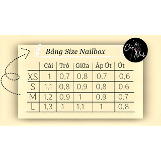 [ Mã 14] Nail Box Thiết kế màu nâu kẻ caro - Nail Box cute