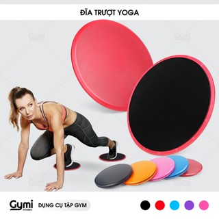 Bộ 2 đĩa trượt hỗ trợ tập Yoga và GYM | 1 Cặp Đĩa Tròn 18x18cm, Chất Liệu nhựa ABS và xốp