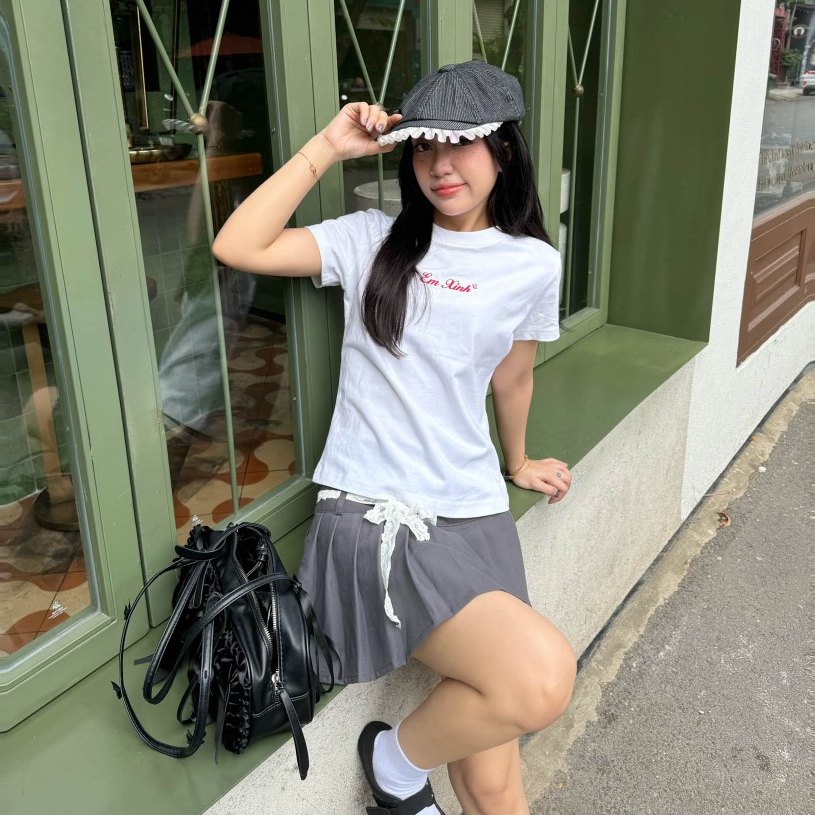 Moodie - Lace Skirt | Chân Váy Xếp Ly Bản Lưng To Phối Ren Tặng Kèm | BigBuy360 - bigbuy360.vn