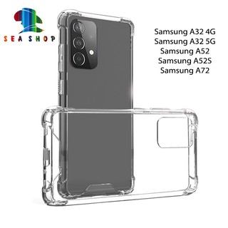 Ốp lưng Samsung A32 4G-5G, A52, A52S, A55 5G, A72 -Trong suốt-Chống sốc Chống va đập