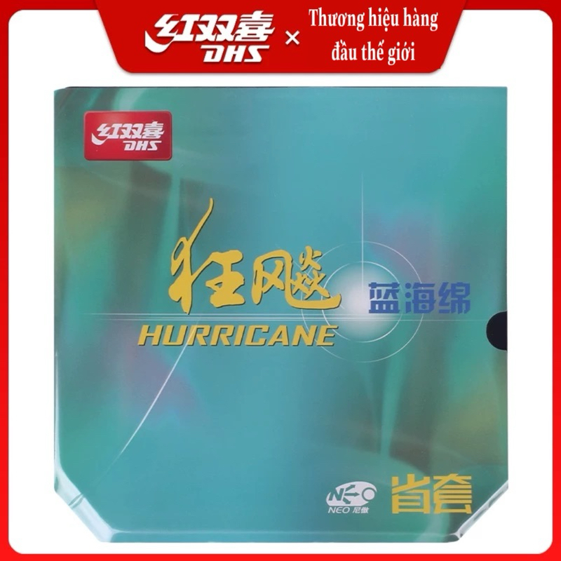 Mặt Vợt Bóng Bàn DHS Hurricane 3 Neo Blue - Mặt Vợt Bóng Bàn DHS H3 Neo Blue - Mặt Vợt DHS Cao Cấp C