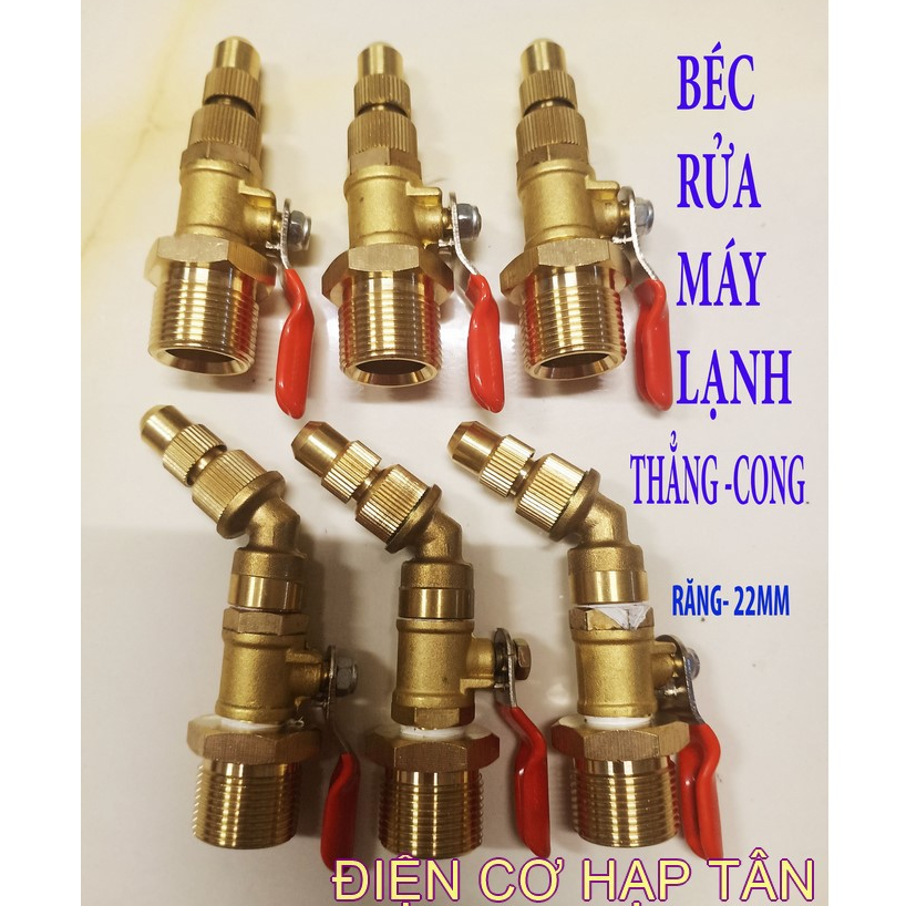 BÉC RỬA MÁY LẠNH –MẪU MỚI - CONG -THẲNG